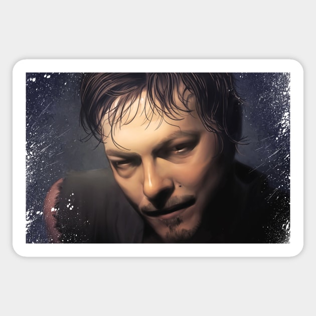 Daryl Close Up Sticker by EvoComicsInc